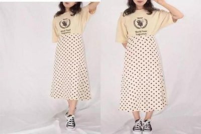 ​米色波点裙搭配什么上衣 米色波点裙适合什么上衣