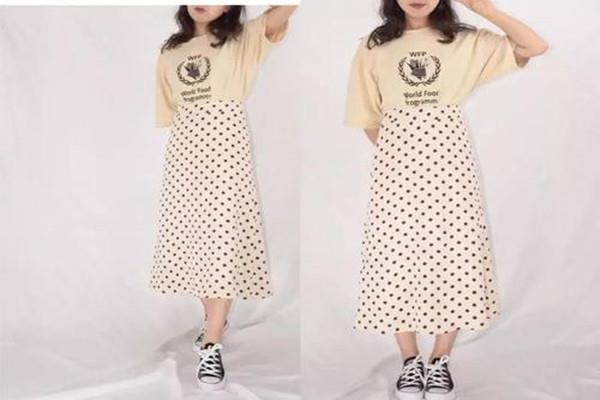 米色波点裙搭配什么上衣 米色波点裙适合什么上衣