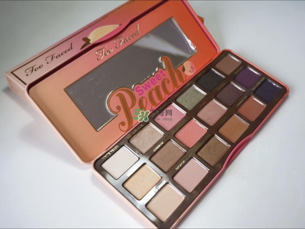 too faced桃子眼影盘色号_too faced桃子眼影盘试色图