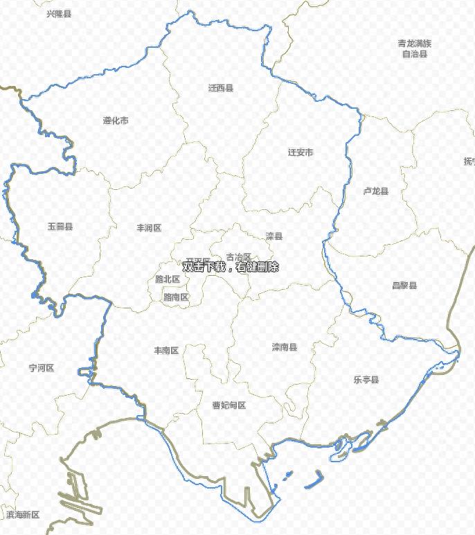 河北省详细政区图