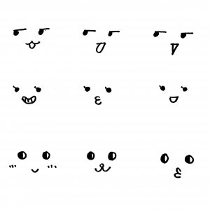 ​81种可爱的表情简笔画，非常实用的素材！（建议收藏）