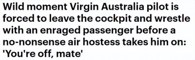 ​疑酒后大闹机舱，澳男被维珍空乘赶下飞机！网友赞声一片