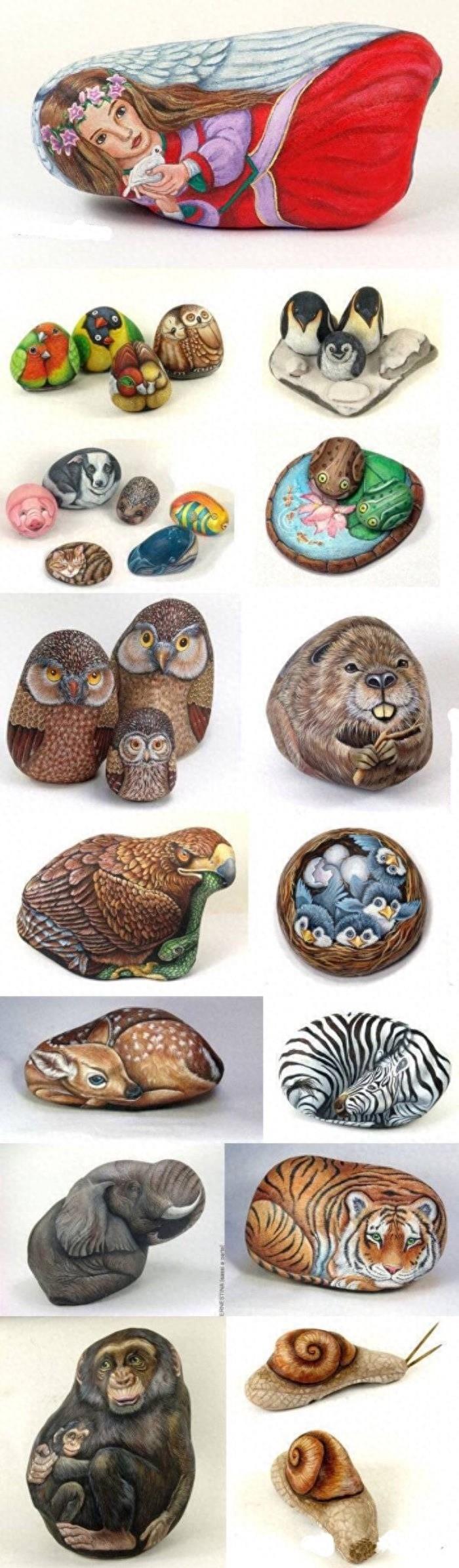 精美手绘石头卡通篇