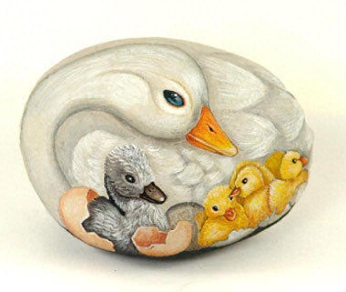 精美手绘石头卡通篇