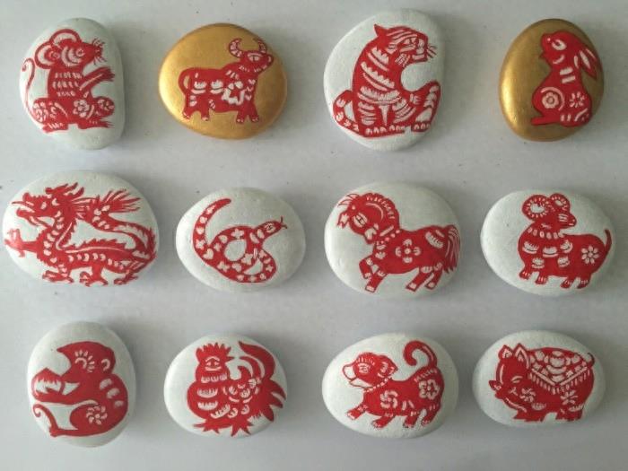 精美手绘石头卡通篇