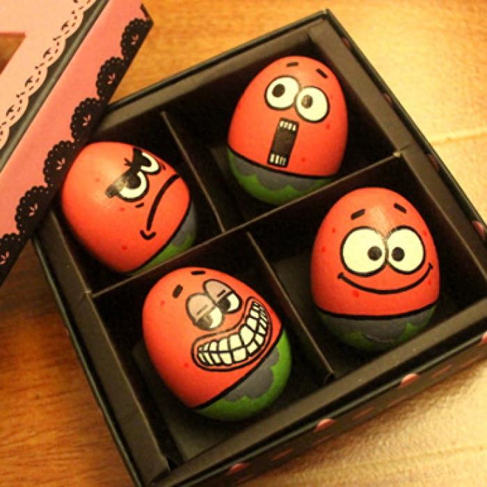 精美手绘石头卡通篇