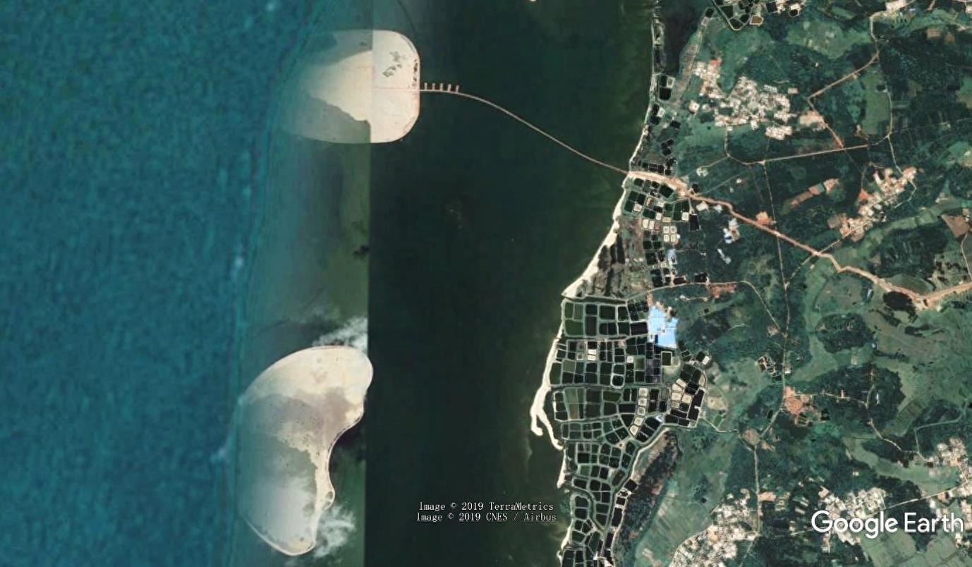 卫星看中国——人工岛