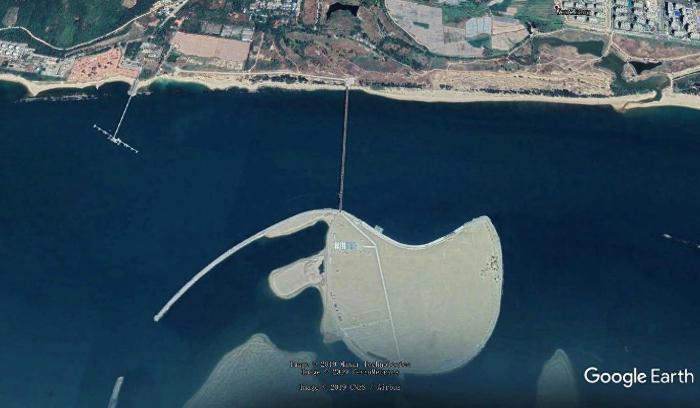 卫星看中国——人工岛