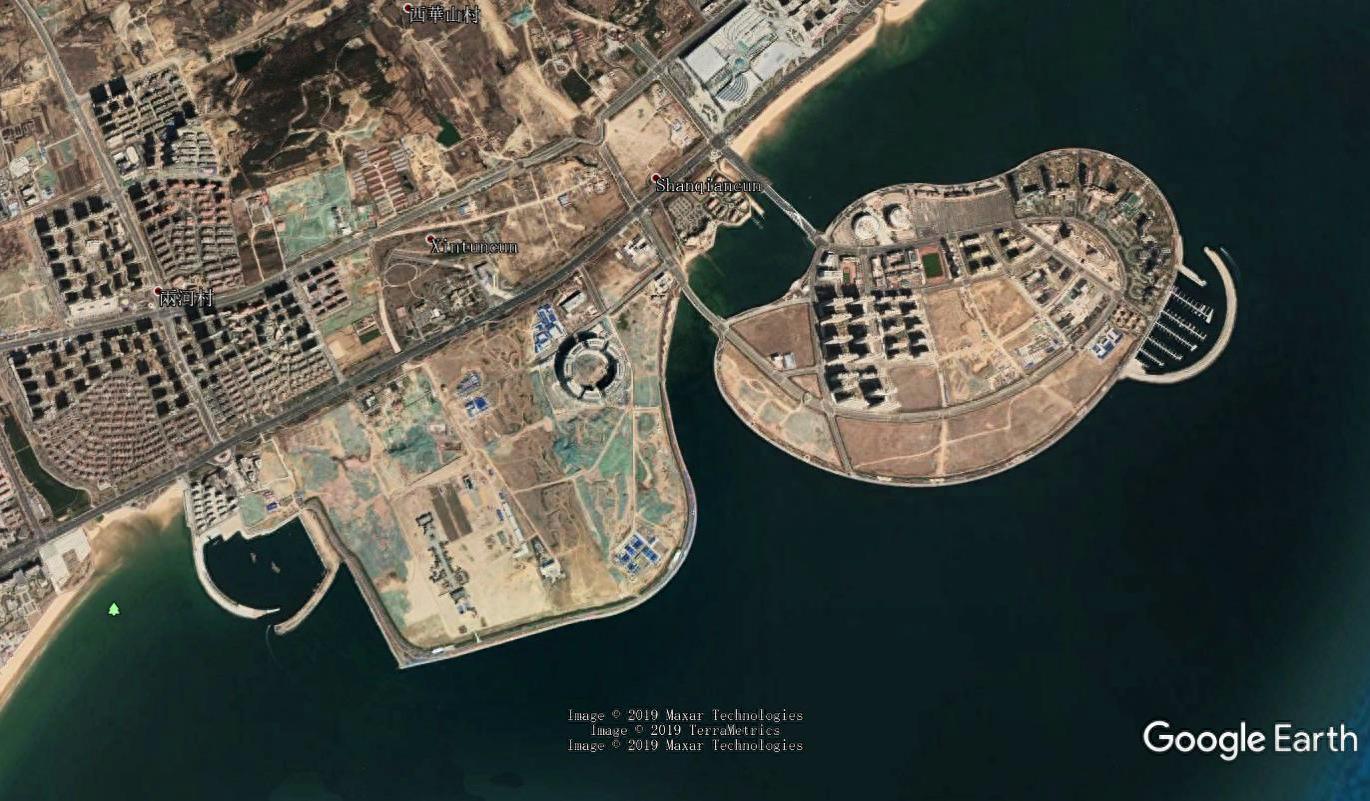 卫星看中国——人工岛