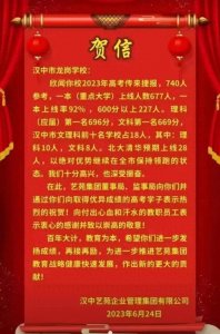 ​陕西汉中龙岗中学2023年高考成绩分析及清北录取人数预测