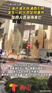 ​突发，上海卢浦大桥发生1人坠亡，网友直呼:珍爱生命，远离股市