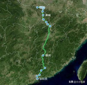 ​K824次列车由深圳东至信阳，过九江、赣州等地