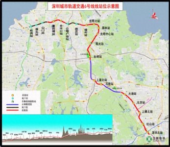 ​深圳地铁6号线线路规划图