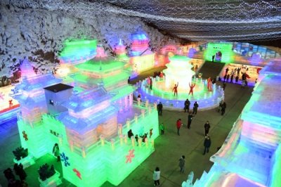 ​提前感受冬奥魅力！北京延庆迎来冰灯艺术节