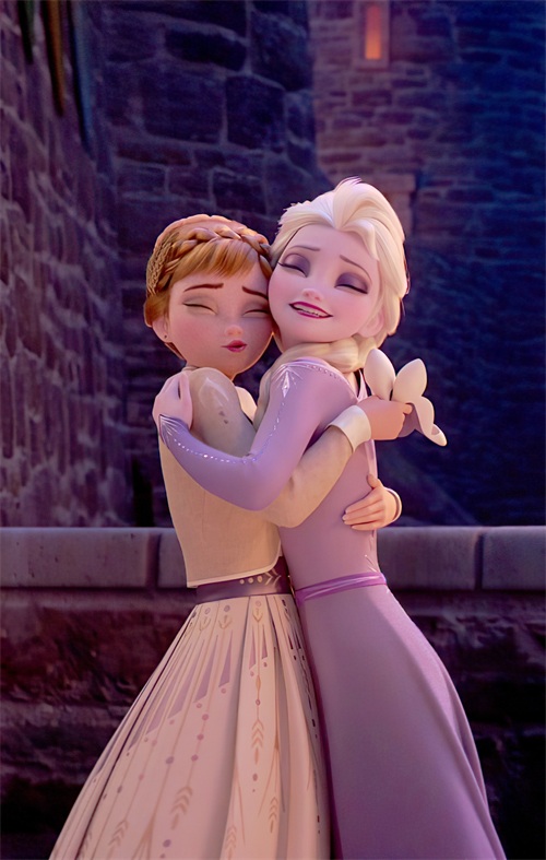 美美美！姐妹情深！冰雪奇缘2 艾莎女王 安娜公主高清特写壁纸