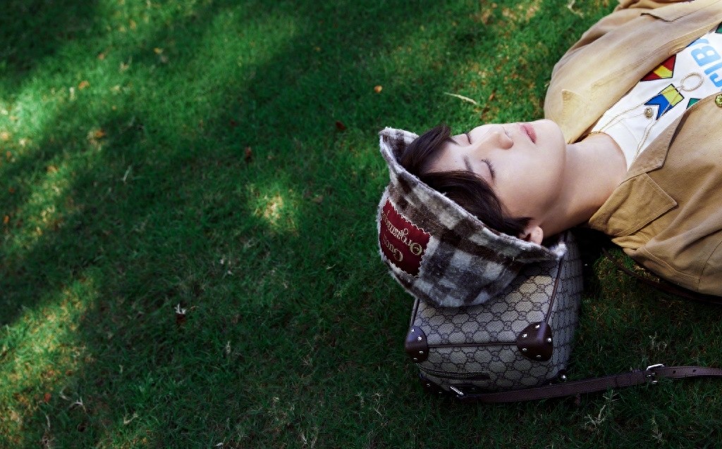 鹿晗微风少年林间写真图片