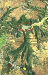 ​奇异的武则天陵墓俯瞰图 像一只展翅凤凰 已经被挖心斩翅钉尾？