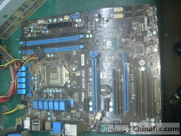 微星zh77a-g43主板（微星ZH77A-G43二修主板通电不触发维修一例）(1)