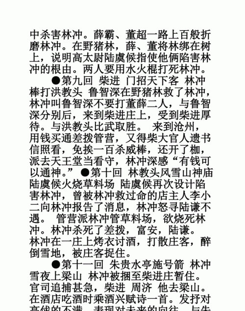 水浒传原著第一回