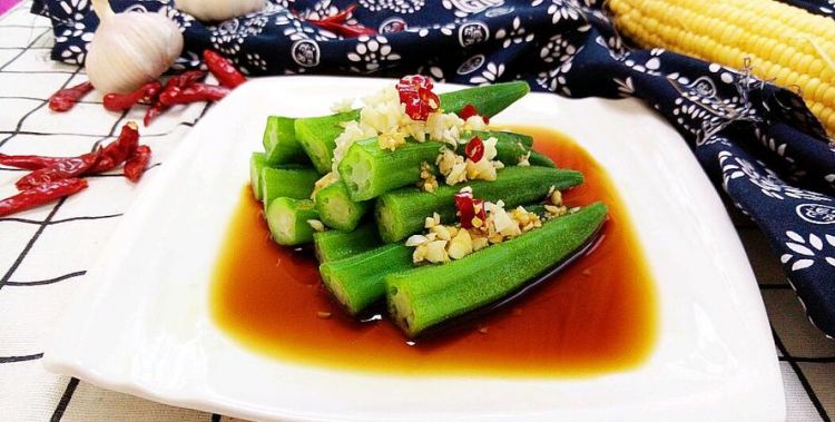 油醋蜂蜜汁拌秋葵的做法步骤图片