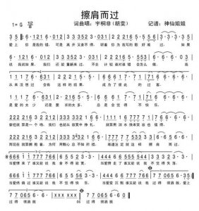 ​擦肩而过郑源歌词（擦肩而过郑源歌词是什么）