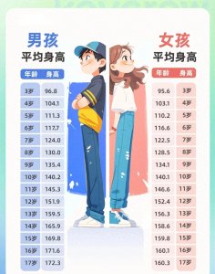 ​国家最新标准孩子身高体重对照表，赶紧给娃收藏起来吧