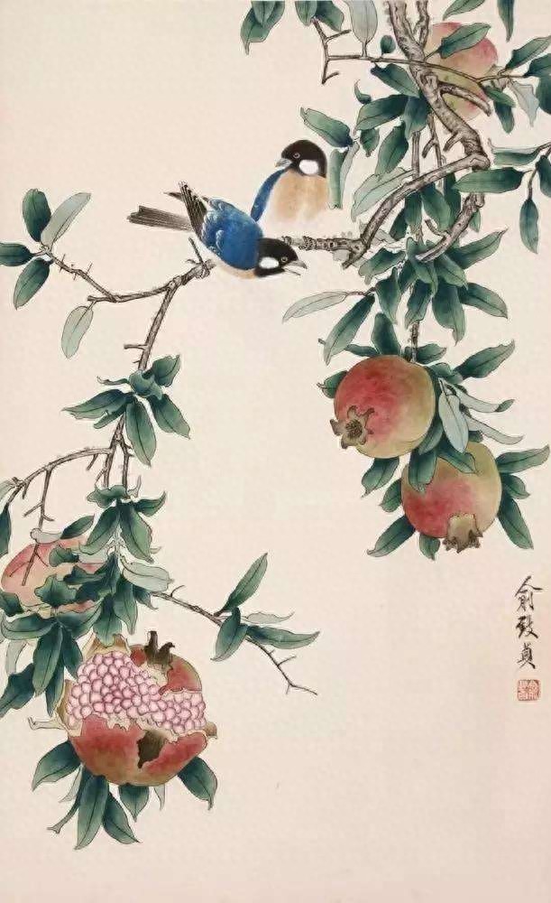 工笔画花鸟大师——俞致贞